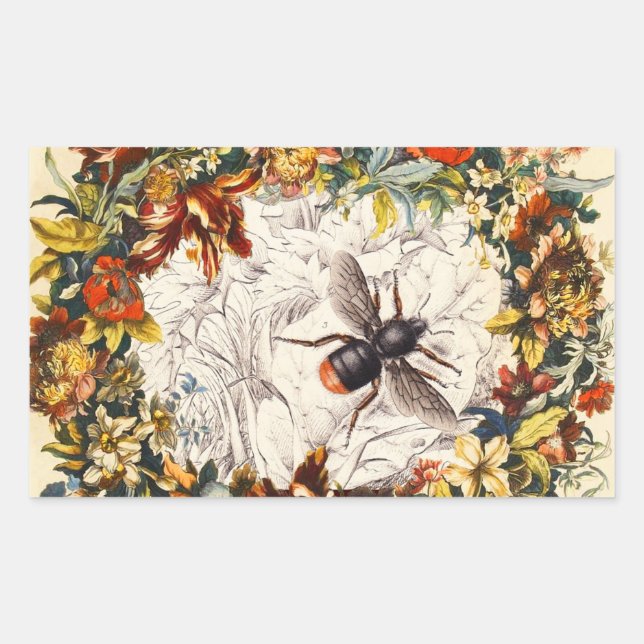 PEGATINA RECTANGULAR FLORES DE PRIMAVERA HIDROPEZA / MANTENIMIENTO DE A (Anverso)