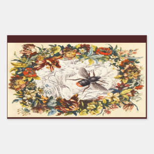 PEGATINA RECTANGULAR FLORES DE PRIMAVERA HIDROPEZA / MANTENIMIENTO DE A