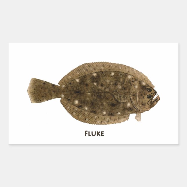 Pegatina Rectangular Fluir (Anverso)