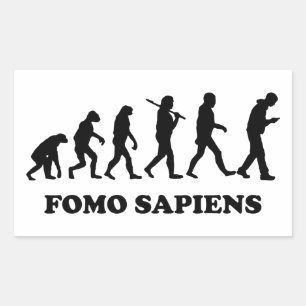 Pegatina Rectangular Fomo Sapiens