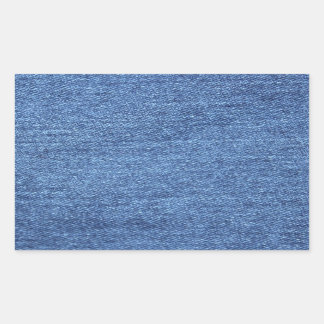 Pegatina Rectangular Fondo azul Jean Denim