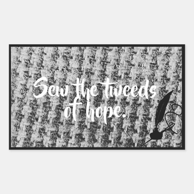 Pegatina Rectangular Fondo de ajuste de imagen de movimiento de textura (Anverso)