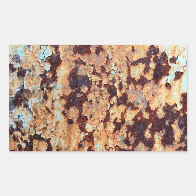Pegatina Rectangular fondo de textura metalizado de hoja de rugosidad a (Anverso)