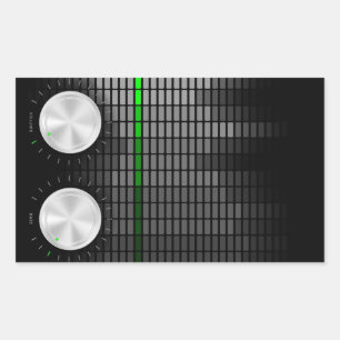 Pegatina Rectangular Fondo del fiesta