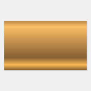 Pegatina Rectangular fondo dorado