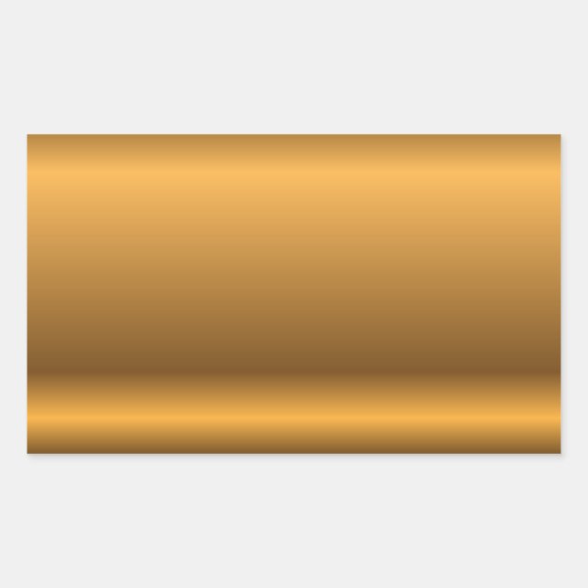 Pegatina Rectangular Fondo dorado (Anverso)