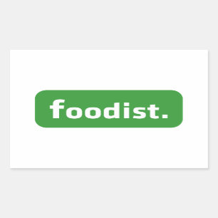Pegatina Rectangular Foodist.