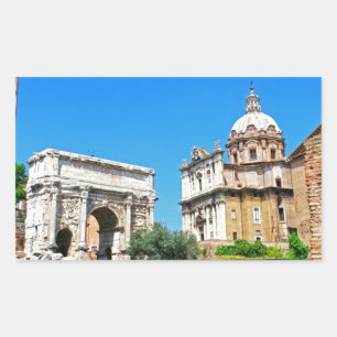 Pegatina Rectangular foro romano