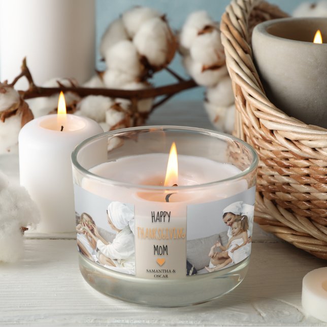 Pegatina Rectangular Foto de colección moderna Feliz Día de Acción de G (Subido por el creador)