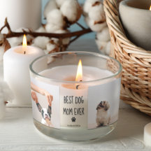 Fotografía de Collage moderna mejor perro de mamá 