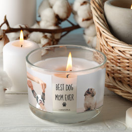 Pegatina Rectangular Fotografía de Collage moderna mejor perro de mamá