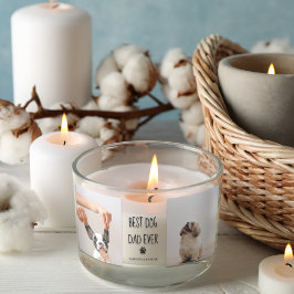 Pegatina Rectangular Fotografía de Collage moderna mejor perro de papá