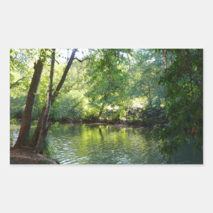 Pegatina Rectangular Fotografía de la naturaleza de Oak Creek I en Sedo