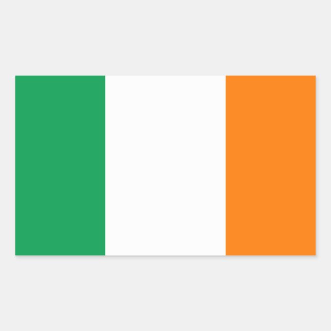 Pegatina Rectangular FOUR Ireland Fl ag (Anverso)