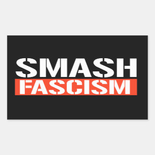 Pegatina Rectangular Fragmento del fascismo
