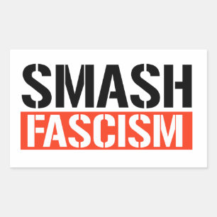 Pegatina Rectangular Fragmento del fascismo