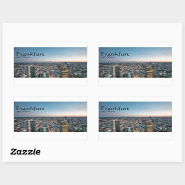 Pegatina Rectangular Fráncfort del Meno Alemania