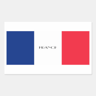 Pegatina Rectangular FRANCIA: Bandera de Francia