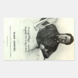 Pegatina Rectangular Francis "Frank" Johnson