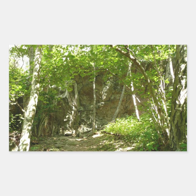 Pegatina Rectangular Frazier Discovery Trail en la fotografía de Shenan (Anverso)