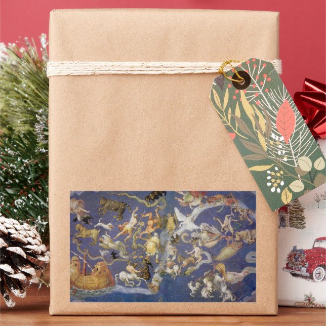 Pegatina Rectangular Fresco de Astronomía Celeste de Constelaciones Vin (Vacaciones)