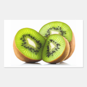 Pegatina Rectangular Fruto verde