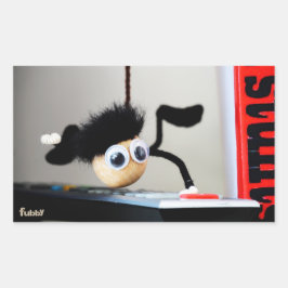 Pegatina Rectangular Fubby hangend als de scene van Tom Cruise.