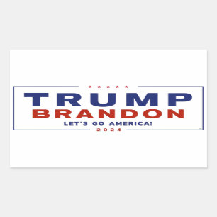 Pegatina Rectangular Funcionario de los Pegatinas electorales de Trump