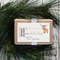 Funcionario de renos Papá Noel regalo presente P