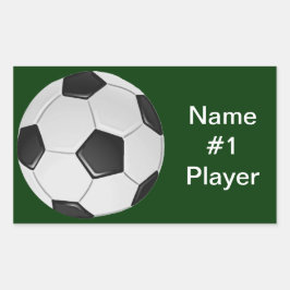 Pegatina Rectangular Fútbol americano o de asociación