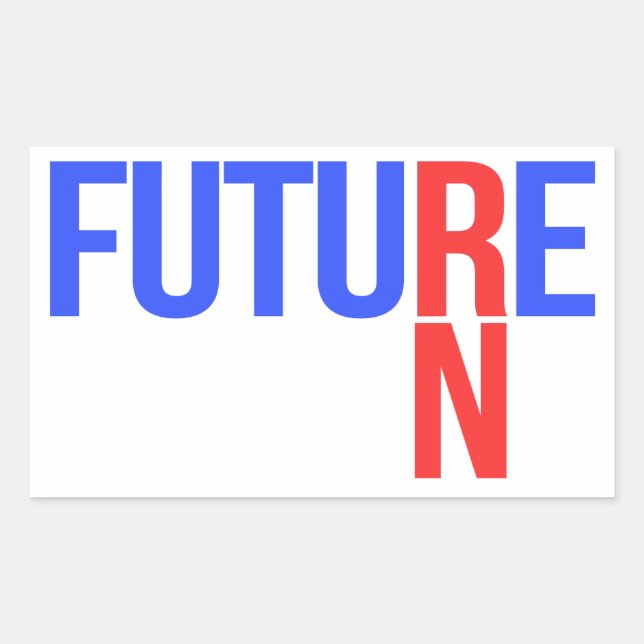 PEGATINA RECTANGULAR FUTURO RN (Anverso)