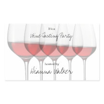 Gafas De Vino Rojo Elegantes