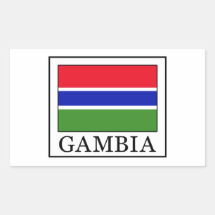Pegatina Rectangular Gambia