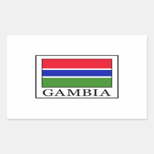 Pegatina Rectangular Gambia
