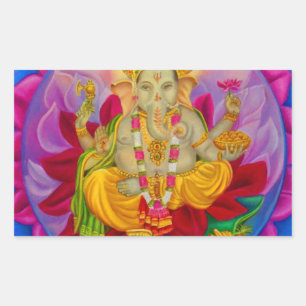 Pegatina Rectangular Ganesh