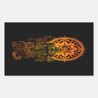 Pegatina Rectangular Ganesha 02