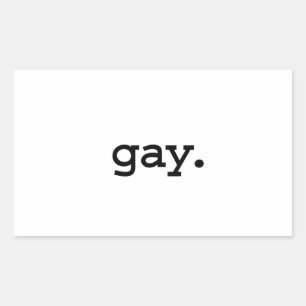 Pegatina Rectangular gay.