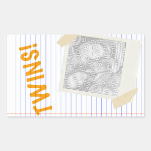 Pegatina Rectangular gemelos