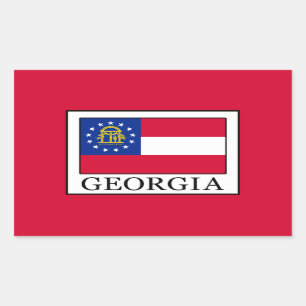 Pegatina Rectangular Georgia