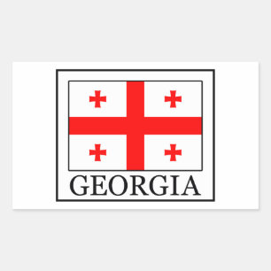 Pegatina Rectangular Georgia