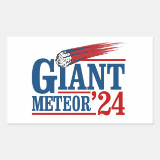 Pegatina Rectangular Giant Meteor 2024