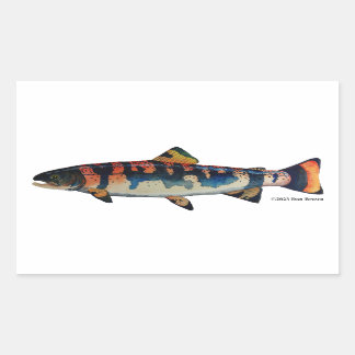 Pegatina Rectangular Gila Trout;