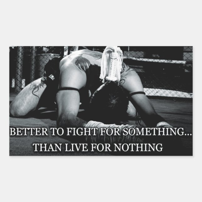 Pegatina Rectangular Gimnasio Motivacional (Anverso)