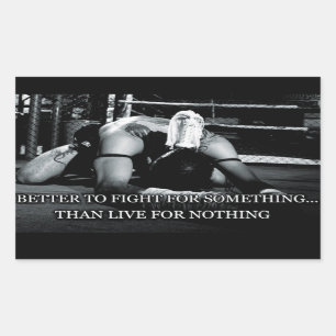 Pegatina Rectangular Gimnasio Motivacional