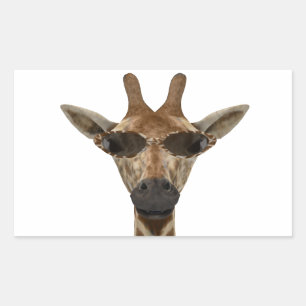 Pegatina Rectangular Giraffe Incognito