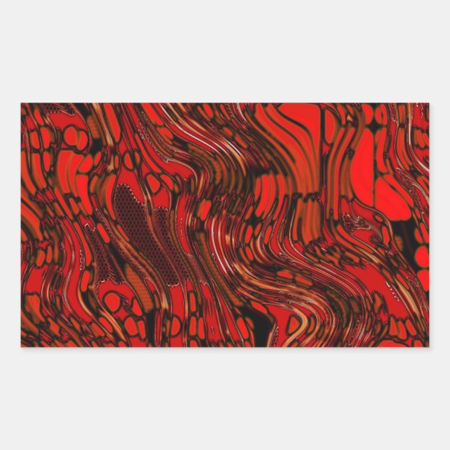 Pegatina Rectangular Glass Molten (Anverso)