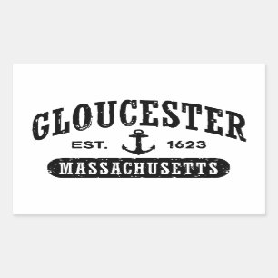 Pegatina Rectangular Gloucester Massachusetts