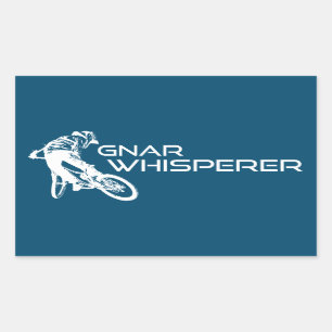 Pegatina Rectangular Gnar Whisperer Mountain Biking