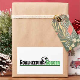 Pegatina Rectangular Goalkeep.Pegatina de fútbol