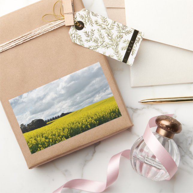 Pegatina Rectangular Golden Waves of Streatham (Regalar)